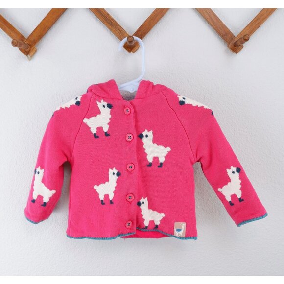 John Lewis Pink Llama Baby Girl Sweater, size 6-9 months - Picture 12 of 12